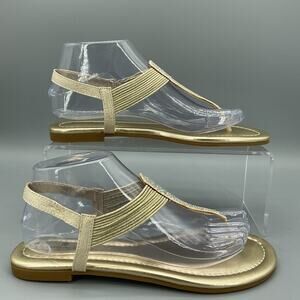 NEW Bandolino Women’s Kayte Sandals Gold Size 8M
